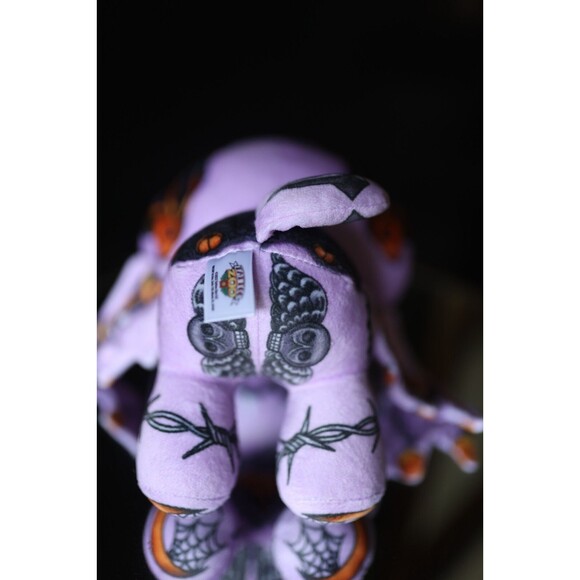 The Tattoo Zoo Frankie the Modeling Bat Plush Goth Emo Scene Stuffed Animal - Picture 11 of 14